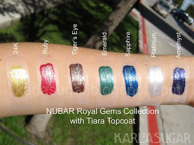 Nubar, Royal Gems, swatches, 24K, Ruby, Tiger's Eye, Emerald, Sapphire, Platinum, Amethyst, Tiara