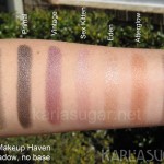 Stars Makeup Haven, SMH, swatches, Bondage, Primal, Vintage, Sex Kitten, Eden, Afterglow, Happy Ending