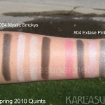 Dior, swatches, Mystic Smokys, Extase Pinks