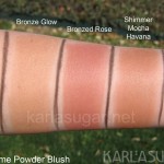 Lancome, Blush Subtil, swatches, Bronze Glow, Bronzed Rose, Shimmer Mocha Havana