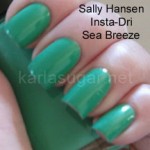 Sally Hansen, Sea Breeze, swatches
