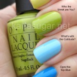 OPI, swatches, Shrek, Fiercely Fiona, Who the Shrek Are You, What