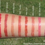 Guerlain, Kiss Kiss Essence de Gloss, swatches, 420, Vermillon, 421, Grenat, 440, Myrrhe, 441, Tonka, 442, Cuir, 460, Ambre, 461, Baie Rose, 462, Violine, KarlaSugar, Karla Sugar