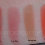 Rock and Republic, blush, swatches, All Nighter, Bedroom, Call Me, Foreplay, Immoral, Kinky