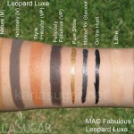 MAC, Fabulous Felines, Leopard Luxe, swatches, Wild by Nature, Style Predator, Notoriety, Furiously Fabulous, Pure Show, Marked for Glamour, On the Hunt, Superslick, liquid liner, Lithe, Old Gold, pigment, KarlaSugar, Karla Sugar