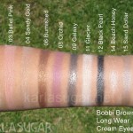 Bobbi Brown, long wear, cream eyeshadow, shadow, swatches, Bone, Ballet Pink, Sandy Gold, Burnished, Orchid, Galaxy, Glacier, Black Pearl, Beach Honey, Sand Dollar, Beach Bronze, KarlaSugar, Karla Sugar