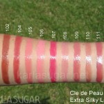 Cle de Peau, Extra Silky Lipstick, swatches, KarlaSugar, Karla Sugar