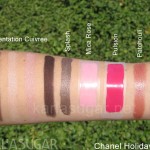 Chanel, holiday, 2010, Tentation Cuivree, Splash, Mica Rose, Pulsion, Patchouli, Magnolia, swatches, KarlaSugar, Karla Sugar