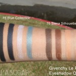 Givenchy, Le Prisme Eyeshadow Quartet, eyeshadow quads, swatches, Blue Collection, Siena Silhouette, KarlaSugar, Karla Sugar