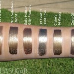 swatches, OPI, Glitzerland, Nina, Velveteen Rabbit, Sally Hansen, Gilty Pleasure, BB Couture, Blind Love, Claire