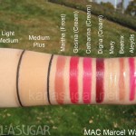 MAC, Marcel Wanders, swatches, Light Medium, Medium Plus, Martha, Gesina, Catharina, Digna, Mary, Beatrix, Aleydis, Gertruyd, KarlaSugar, Karla Sugar
