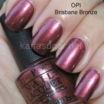 OPI, Brisbane Bronze, swatches