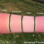 Illamasqua, blush, swatches, Hussy, Unrequited, Katie, Chased, KarlaSugar, Karla Sugar
