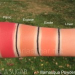 Illamasqua, blush, swatches, Panic, Expose, Excite, Lover, KarlaSugar, Karla Sugar