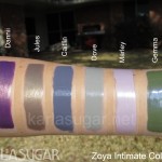 Zoya, Intimate, swatches, Dannii, Jules, Caitlin, Dove, Marley, Gemma, KarlaSugar, Karla Sugar