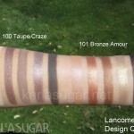 Lancome, Color Design Quints, swatches, 100 Taupe Craze, 101 Bronze Amour, KarlaSugar, Karla Sugar
