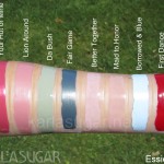 Essie, Resort, Bridal, 2011, My Hut or Yours, Lion Around, Da Bush, Fair Game, Better Together, Maid to Honor, Borrowed & Blue, First Dance, swatches, KarlaSugar, Karla Sugar