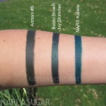 Armani, 6, eyeliner, swatches, Bobbi Brown, Ivy Shimmer Ink, NARS, Kaliste, KarlaSugar, Karla Sugar