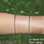 Le Metier de Beaute, LMdB, swatches, Peau Vierge, KarlaSugar, Karla Sugar