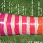 OPI, Texas Collection, swatches, sorbets, sorbet finish, jellies, Houston We Have a Purple, Do You Think I