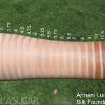 Armani, swatches, Luminous Silk Foundation, LSF, KarlaSugar, Karla Sugar