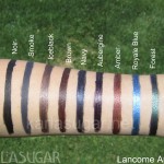 Lancome, Artliner, swatches, Noir, Smoke, Iceblack, Brown, Navy, Aubergine, Amber, Royale Blue, Forest, Beach Gem, Scorched, KarlaSugar, Karla Sugar