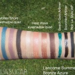 Lancome, summer 2011, Bronze Azure, swatches, Molten Shore, Heat Wave, Artliner, Beach Gem, Scorched, Le Stylo Waterproof, Noir, Cafe, KarlaSugar, Karla Sugar