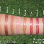 Hourglass, Prodigy, lipgloss, swatches, Ingenue, Opium, Eden, Heroine, Surreal, Pulse, Hypnotic, Legend, KarlaSugar, Karla Sugar