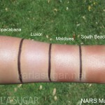 NARS, Multiples, swatches, Copacabana, Luxor, Maldives, South Beach, KarlaSugar, Karla Sugar