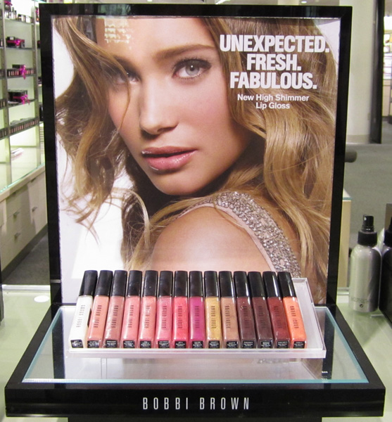 Bobbi Brown, High Shimmer Lipgloss, display