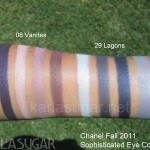 Chanel, Sophisticated Eye Collection, swatches, quads, Vanites, Lagons, KarlaSugar, Karla Sugar