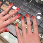 Essie, Geranium, Deborah Lippmann, Supermodel, swatches