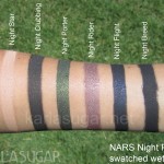 NARS, Night Series, palette, swatches, Night Star, Night Clubbing, Night Porter, Night Rider, Night Flight, Night Breed, KarlaSugar, Karla Sugar