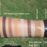 Dior, Mitzah, swatches, quint, eyeshadow, Camel, Ebony, mascara, nail polish, KarlaSugar, Karla Sugar