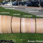 Armani, holiday 2011, Madreperla, swatches, Harmony 1, Harmony 2, eye and face palette, KarlaSugar, Karla Sugar