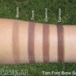 Tom Ford, Brow Sculptor, brow pencil, swatches, Blonde, Taupe, Chestnut, Espresso, KarlaSugar, Karla Sugar