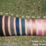 Make Up For Ever, MUFE, Aqua Shadow, swatches, 0E, 2E, 4E, 6E, 8E, 20E, 22E, 24E, 26E, KarlaSugar, Karla Sugar