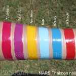 NARS, Thakoon, nail polish, swatches, Anardana, Ratin Jot, Amchoor, Kutki, Koliary, Lal Mirchi, KarlaSugar, Karla Sugar