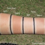 Tom Ford, bronzer, swatches, matte, shimmer, Gold Dust, Terra, KarlaSugar, Karla Sugar